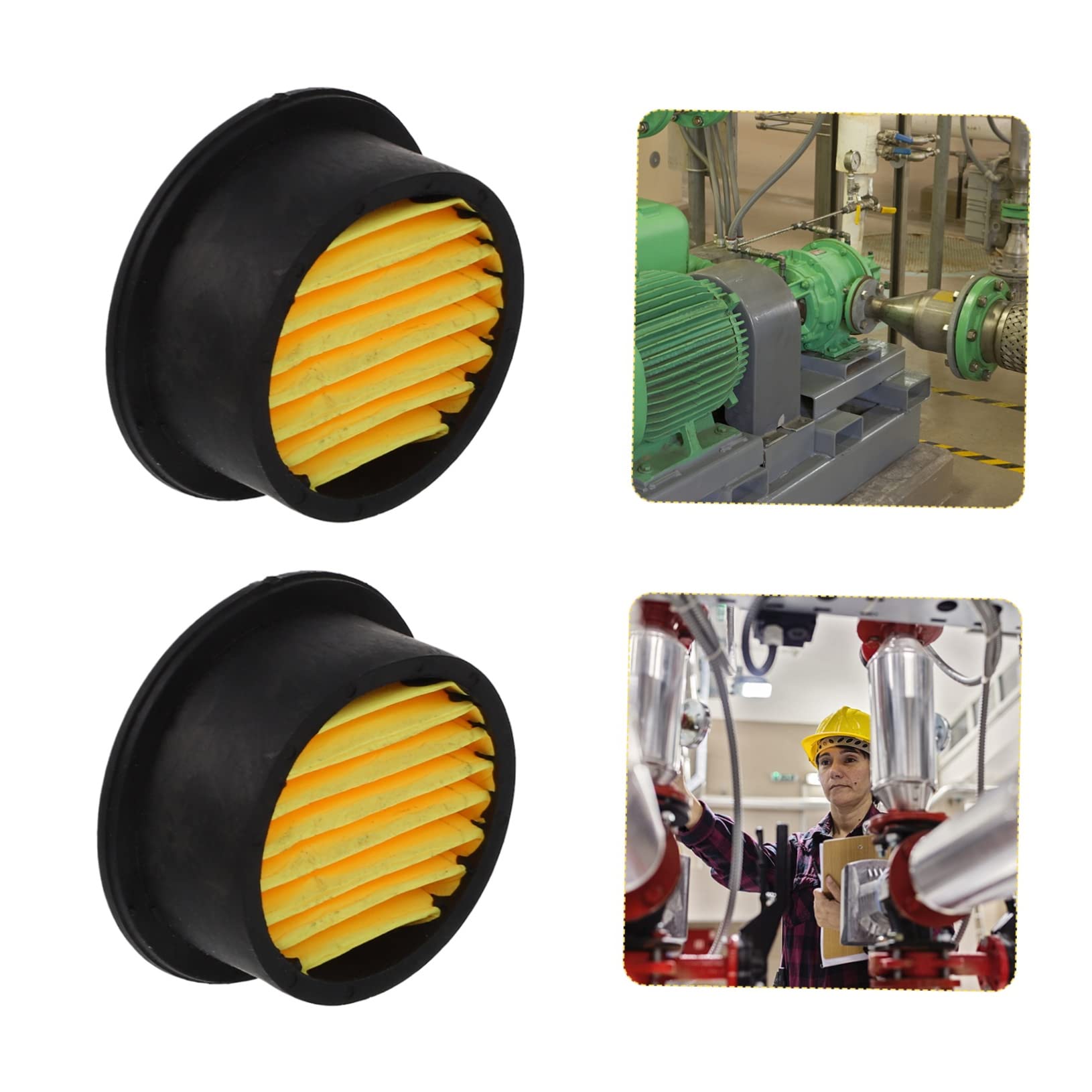 5 Ensembles Filtre À Air De Remplacement Pour Compresseur Lot De Admission Compatible Avec Silencieux Installation Facile Accessoire Durable Performant 10 Pièces * 5