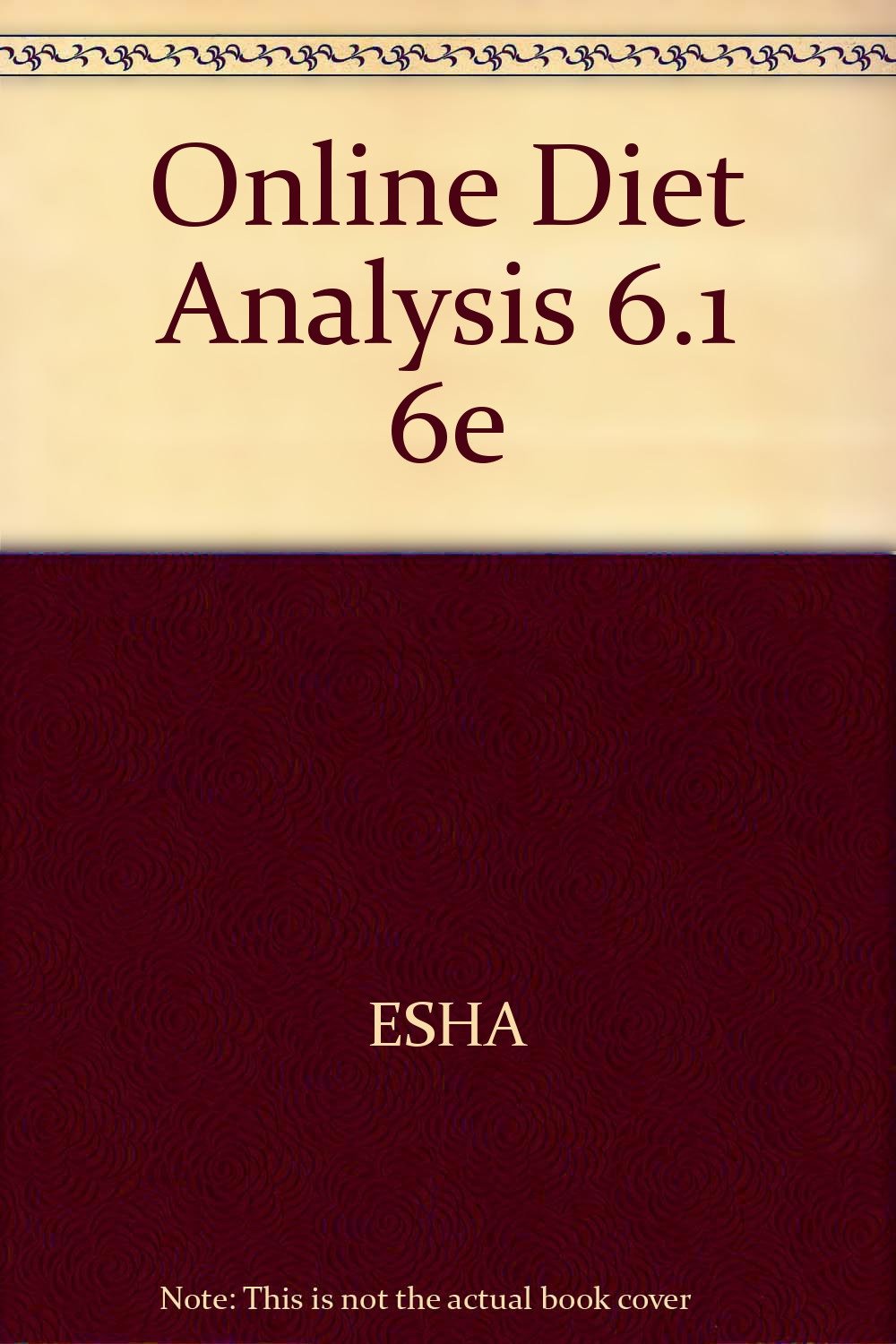 Online Diet Analysis 6.1 6e