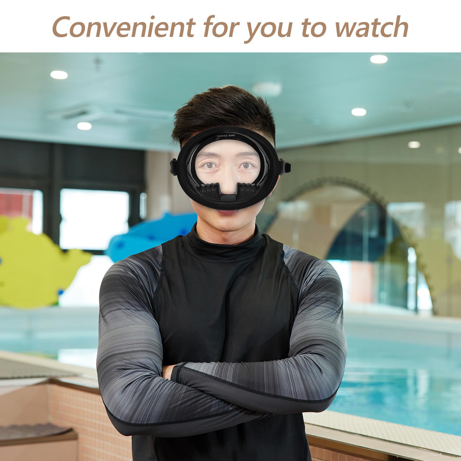 GLEAVI Gafas de Buceo Antivaho Profesionales Silicona y Vidrio Templado para Natación y Snorkel Amplio Ángulo de Visión y Protección contra Filtraciones