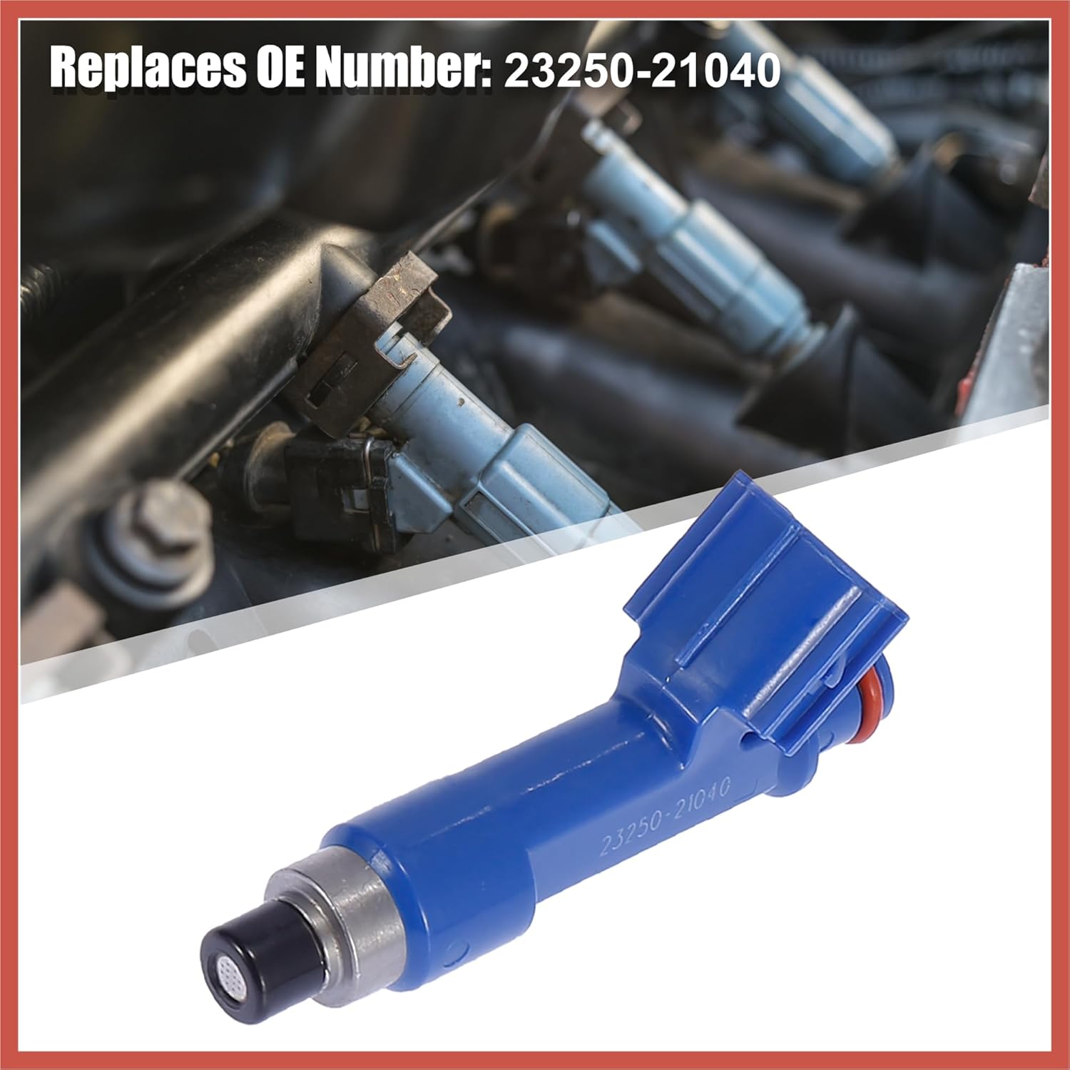 ACROPIX 4pcs 23250-21040 Fuel Injector for Toyota Yaris 1.5L 2Door 2006-2011 for Toyota Yaris 1.5L 4Door 2006-2012 Car Parts