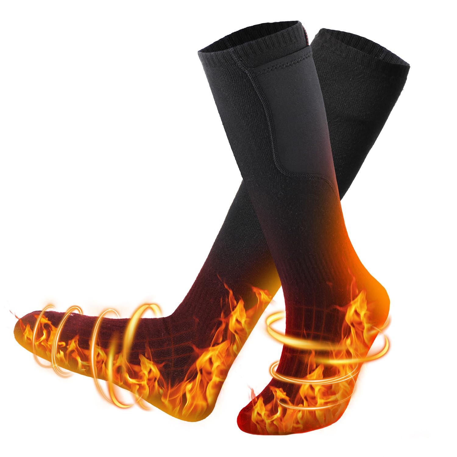 Heated Socks for Men Women Rechargeable with Remote Control, Electric Warming Socks Up to 7.12 Hours, Foot Warmer for Hunting, Skiing, Hiking, Cycling, Camping