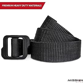 MISSION ELITE Tactical Belt - 1.5-inch Nylon Gun Belts for Men - 2-Ply EDC Belt