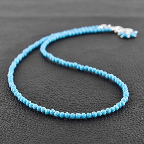 Miniatura 69 de Natural Grey Moonstone Gemstone Micro Round Beads Dainty Choker Necklace Jewelry for Women Healing Chakra Crystals June Birthstone Gift for Her