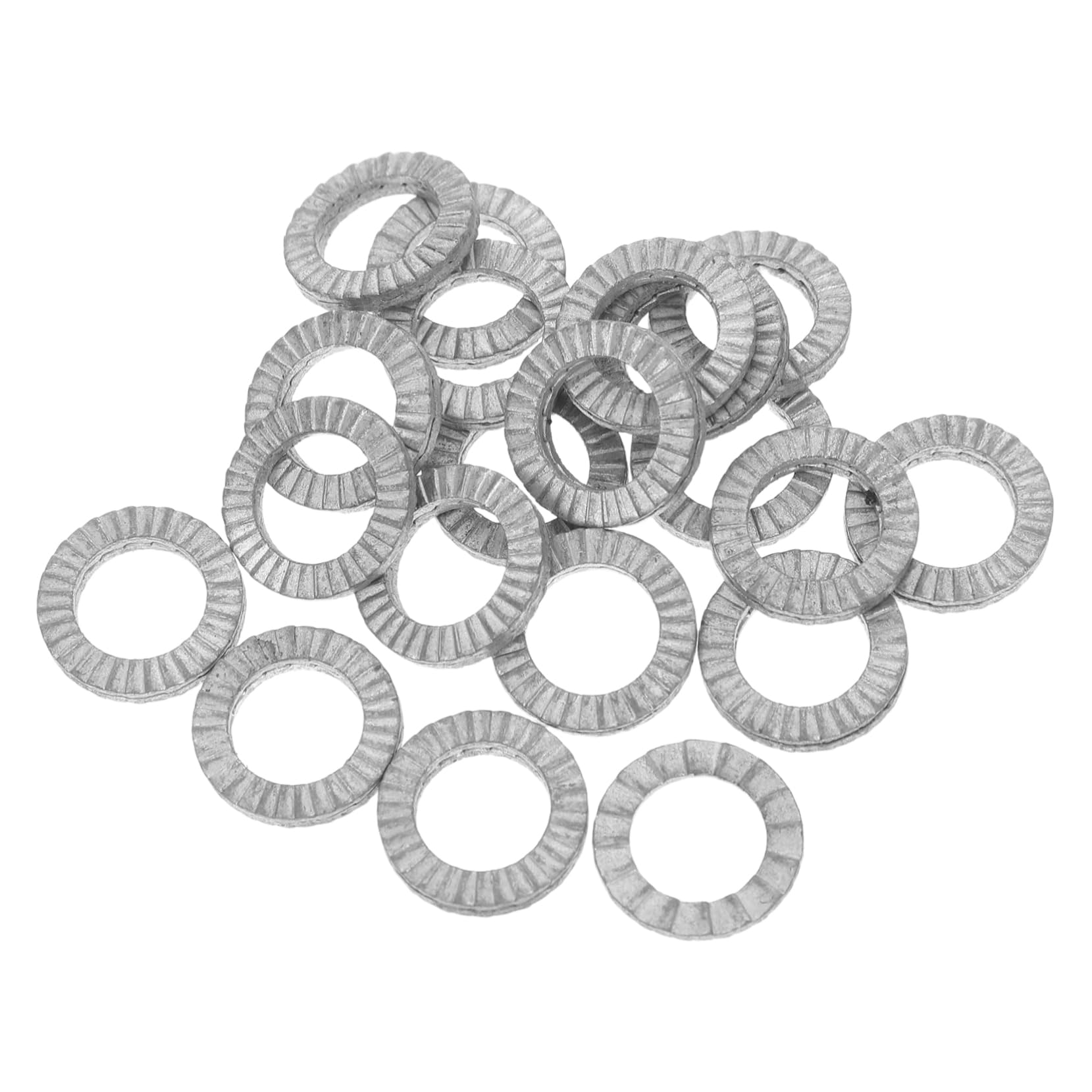CIYODO Secure Fastening Lock Washers M10 20pcs Steel Wedge Washers Interlocking Teeth for Industrial and Home