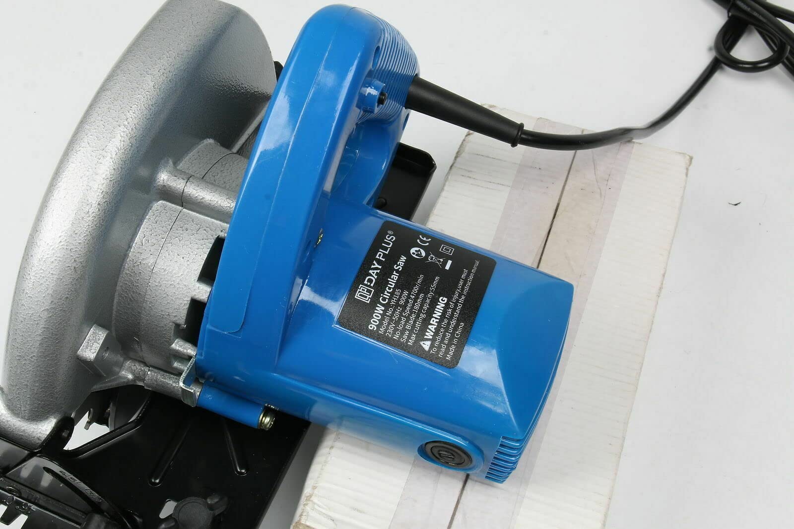 Mini sega circolare, sega elettrica manuale con lame da 180 mm, 900 W, 4700 giri/min, ideale per taglio di legno, metallo morbido, piastrelle e plastica
