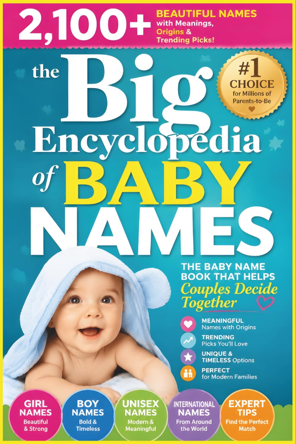 The Big Encyclopedia of Baby Names: 2,100+ Beautiful Names with Meanings, Origins & Trending Picks - The Baby Name Book That Helps Couples Decide Together