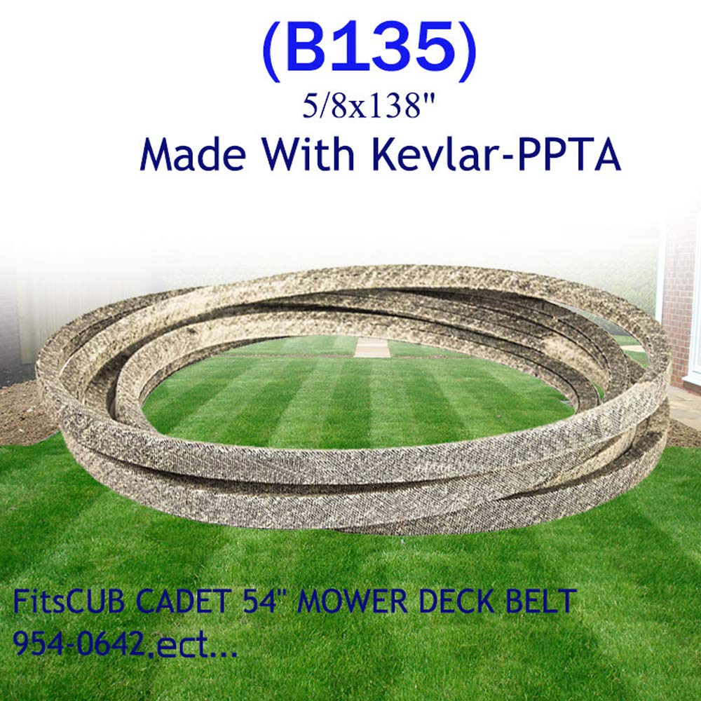 954-04325 Courroie De Pont Pour Tondeuse à Gazon 116,8 Cm X 317,5 Cm Fabriquée En Kevlar Pour MTD CUB Cadet 754-04325 RZT46 TZT-L46 RZT-S46 RZT-S46