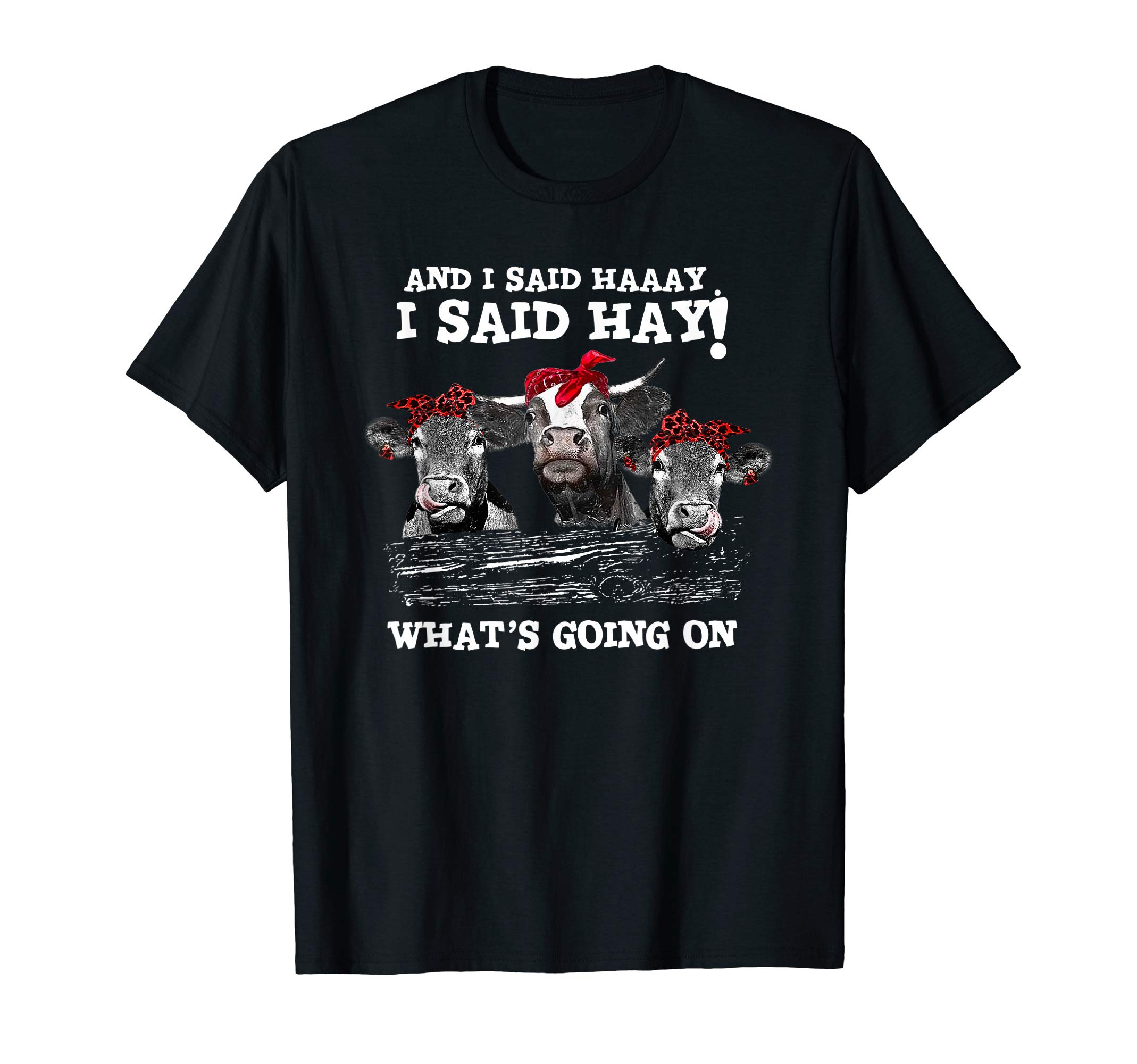 And I said haaay I said hay Funny cow T-shirt Cows ...