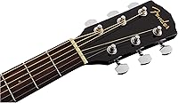 Vista 8 de Fender CD-60S Dreadnought - Guitarra acústica con 2 años de garantía, color negro