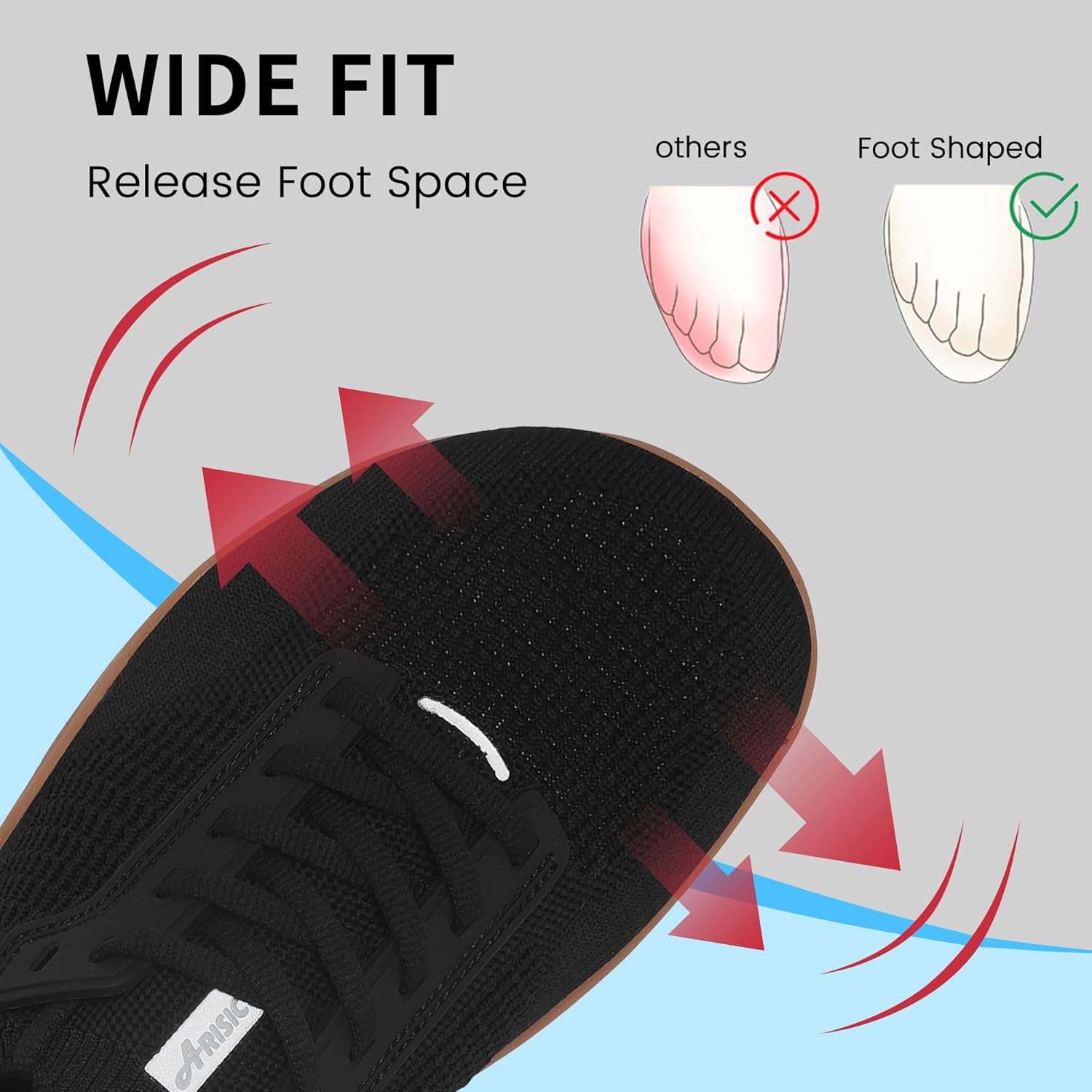 Men's Barefoot Running Shoes Minimalist Trail Sneakers Zero Drop Wide Toe Box Shoes for Men Deadlift Cross Gym Walking Training Shoes - Image 3