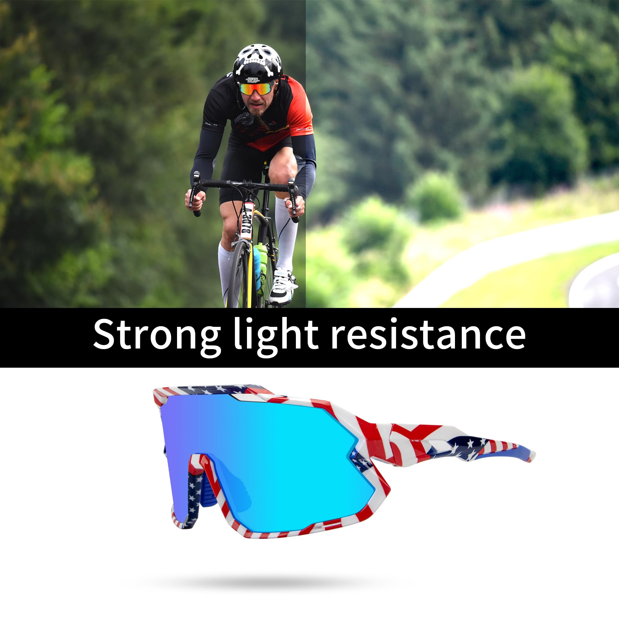 Gafas de sol Vipers para hombre y mujer, gafas de ciclismo polarizadas para ciclismo, pesca, correr y escalar, UV 400