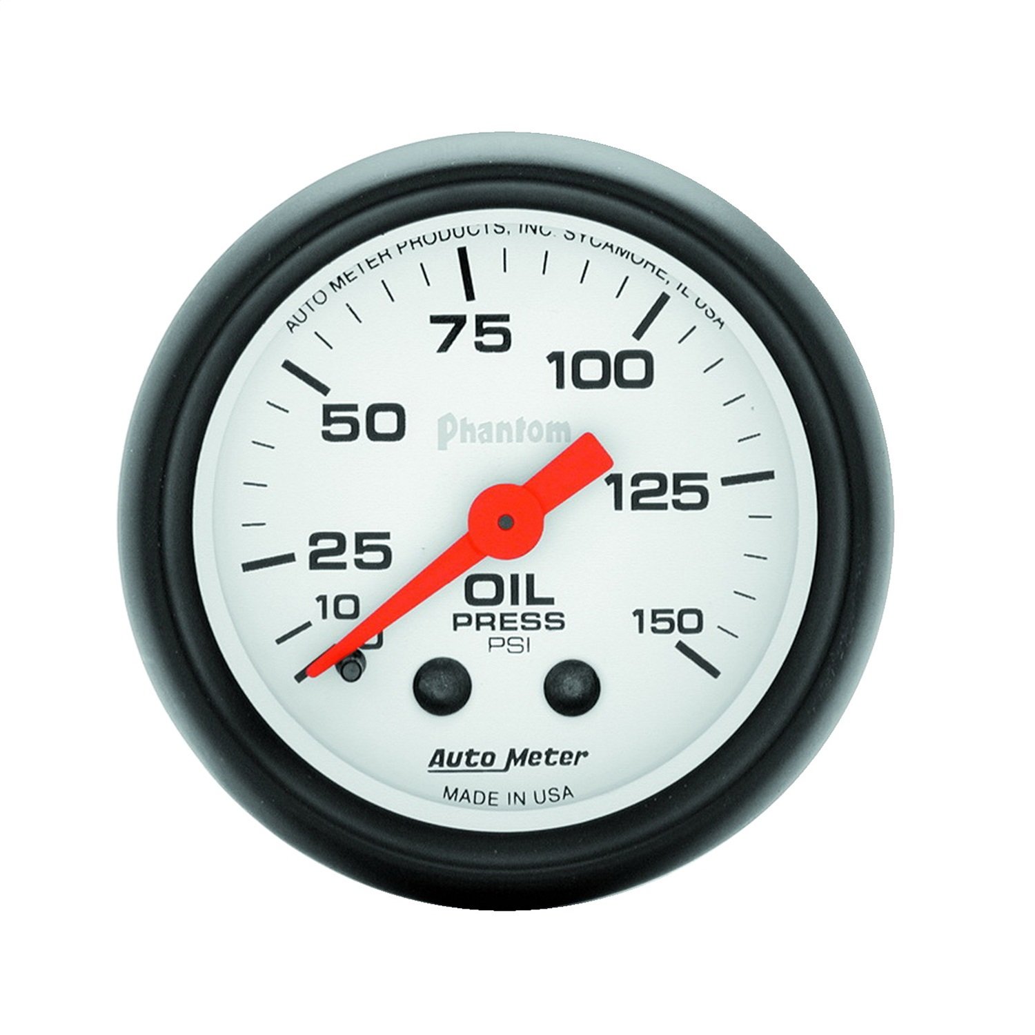 Auto Meter 5723 Phantom Mechanical Oil Pressure Gauge,2.3125 in.
