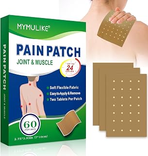 Heat Patches, 60 Count Warming Herbal Plaster Joint Patches Maximum Strength, 24 Hour Long Lasting Heating Joint Soreness Soothing Patch for Back, Shoulder, Muscle, Joint, Knee Discomfort