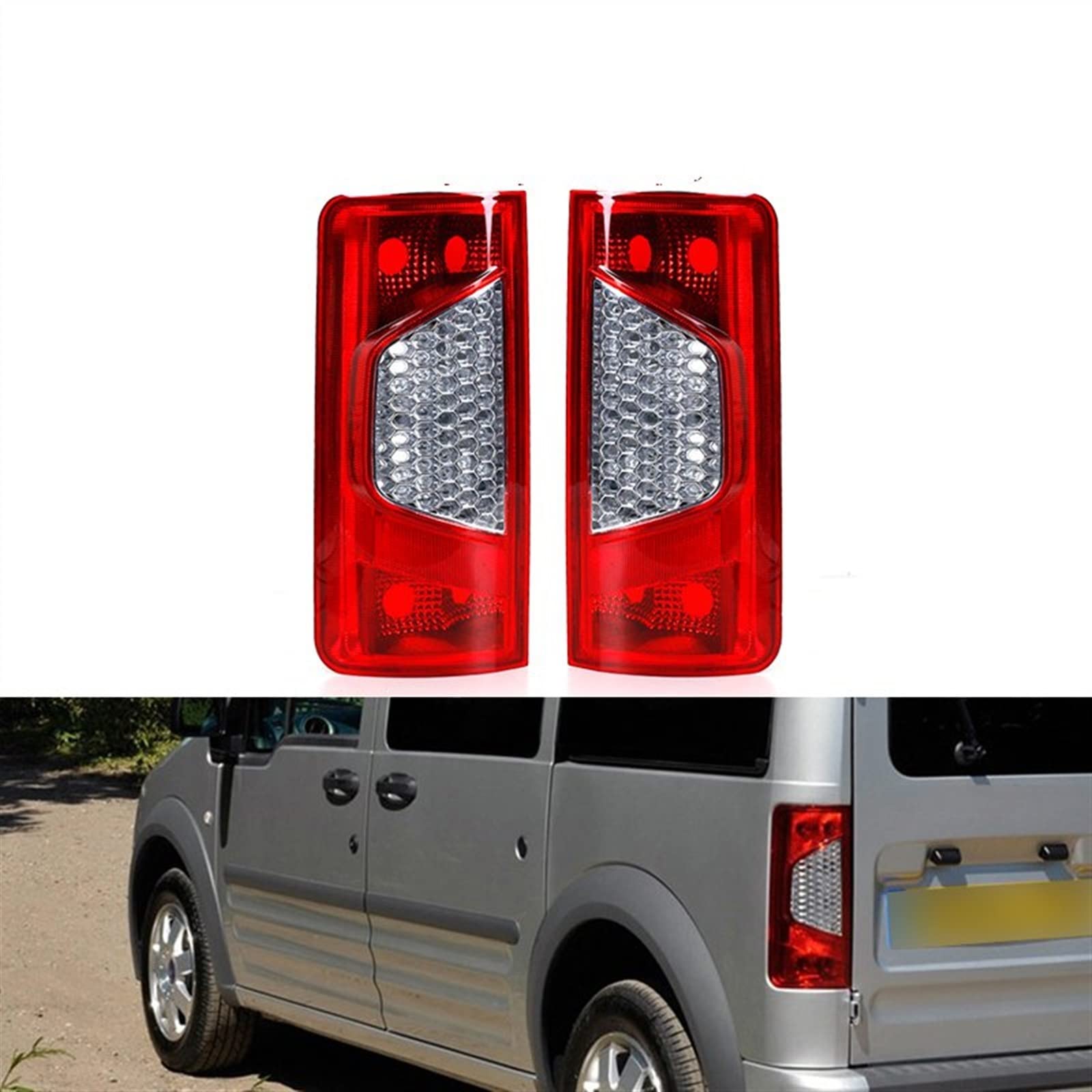Generico Auto Fanale Posteriore Luci Di Arresto Lampada Parcheggio Per Ford Per Transit Per Tourneo Connect 2009-2014(Right)