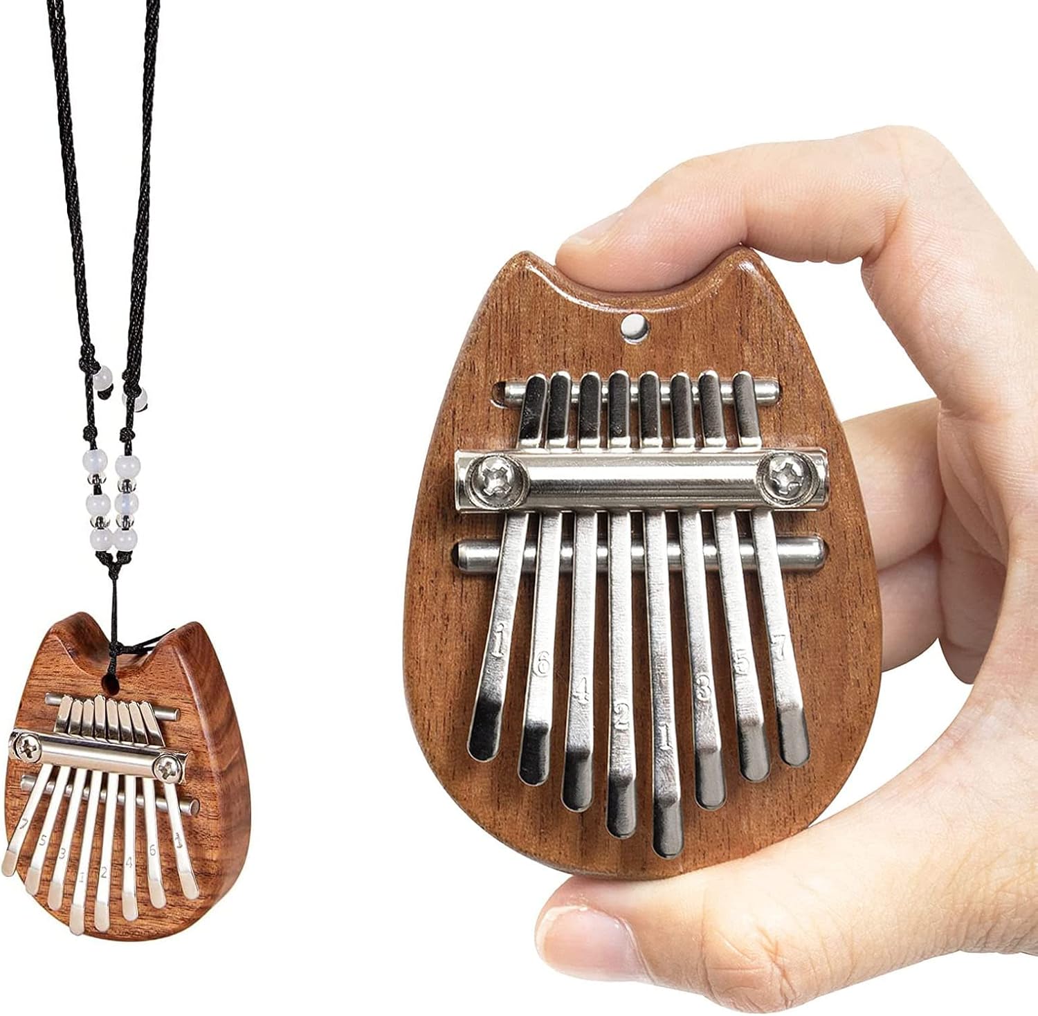 LIKENNY カリンバ 親指ピアノ 8キー 高級木材 ミニ 指ピアノ 指打楽器 指オルゴール 初心者セット 子供大人初心者向け LIKENNY カリンバ 親指ピアノ 8キー 高級木材 ミニ 指ピアノ 指打楽器 指オルゴール 初心者セット 子供...