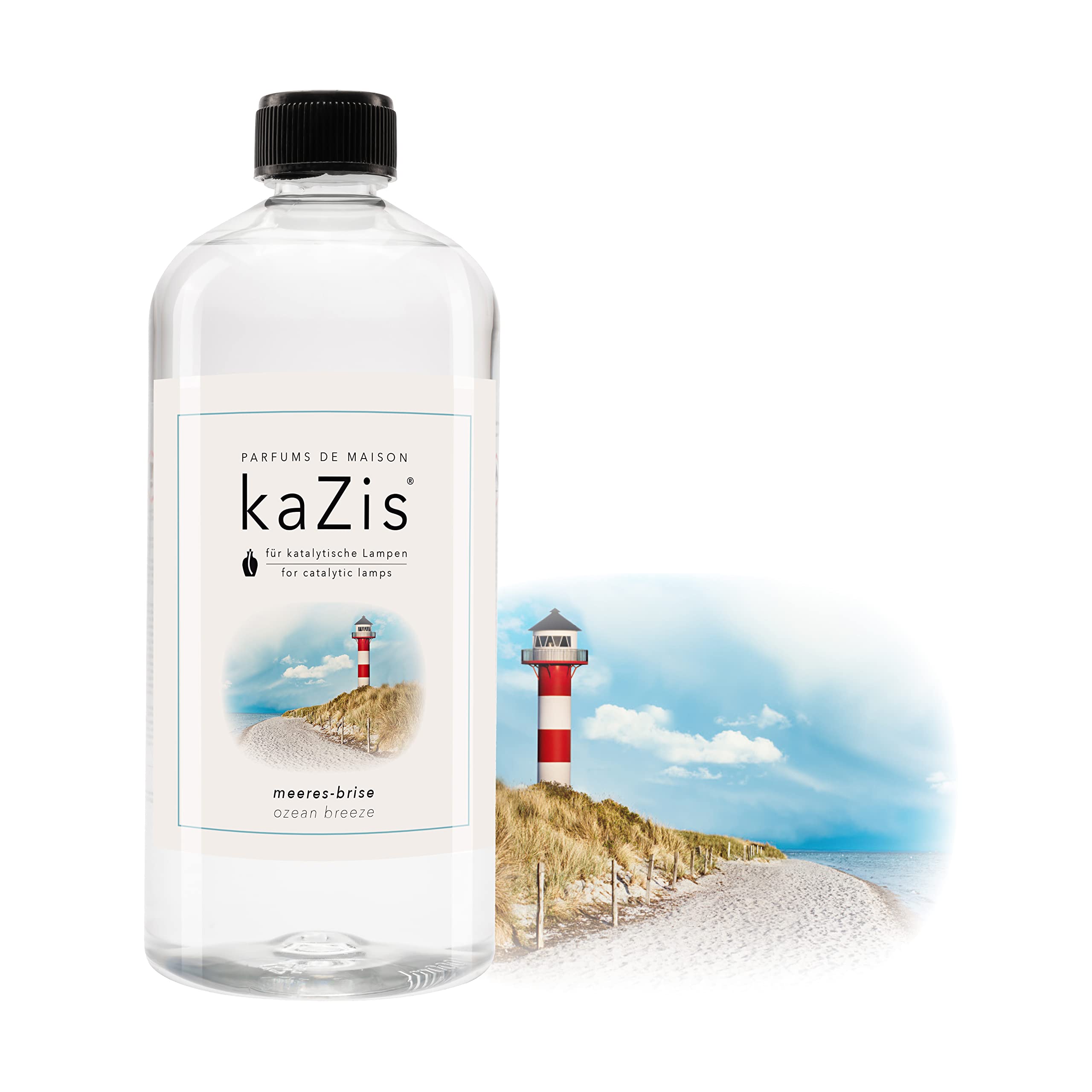 KAZIS® I morska bryza I Ocean Breeze I 1 litr I Do każdej lampy katalitycznej I zapach do pomieszczeń