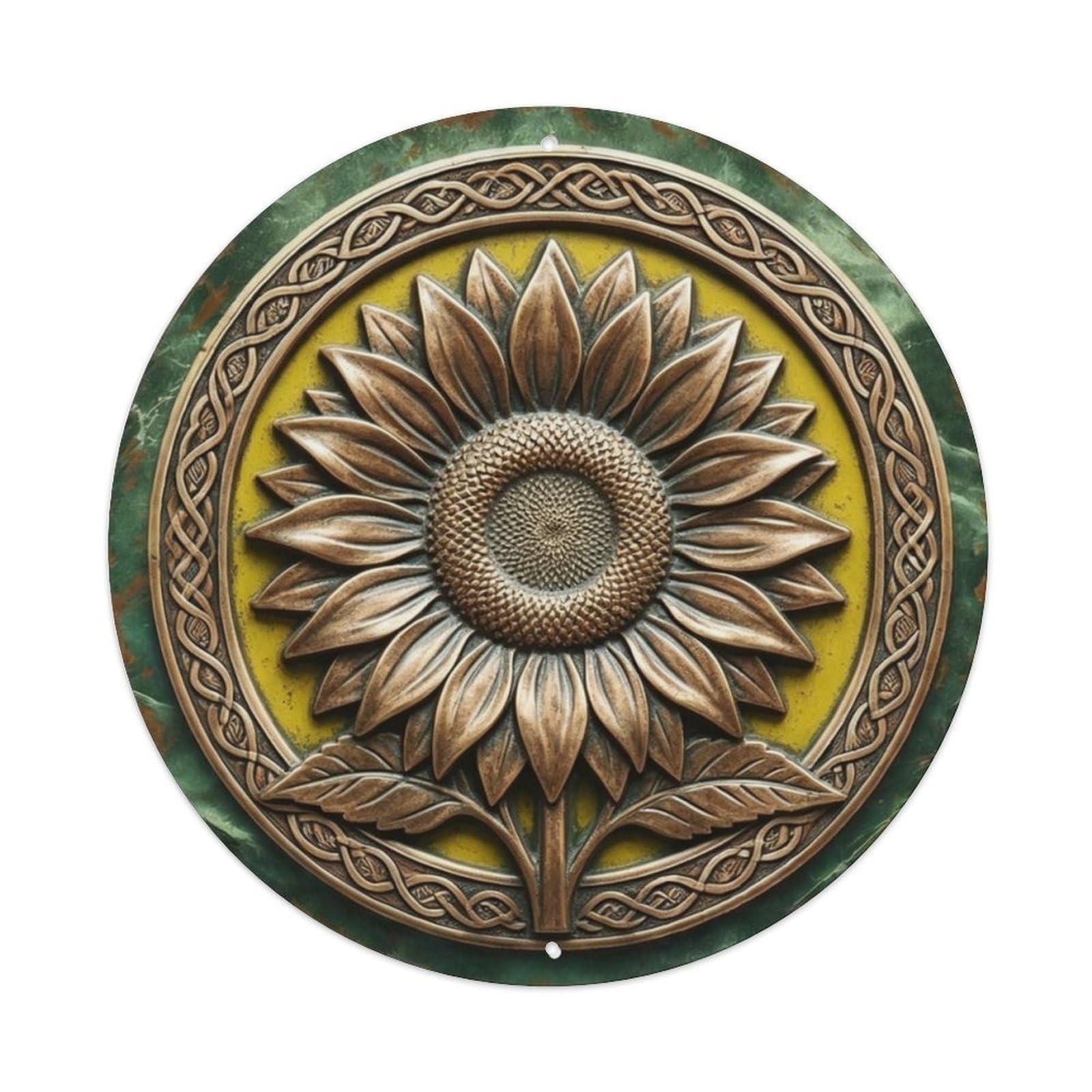 Large Sunflower Farmhouse Metal Tin Sign Plaque