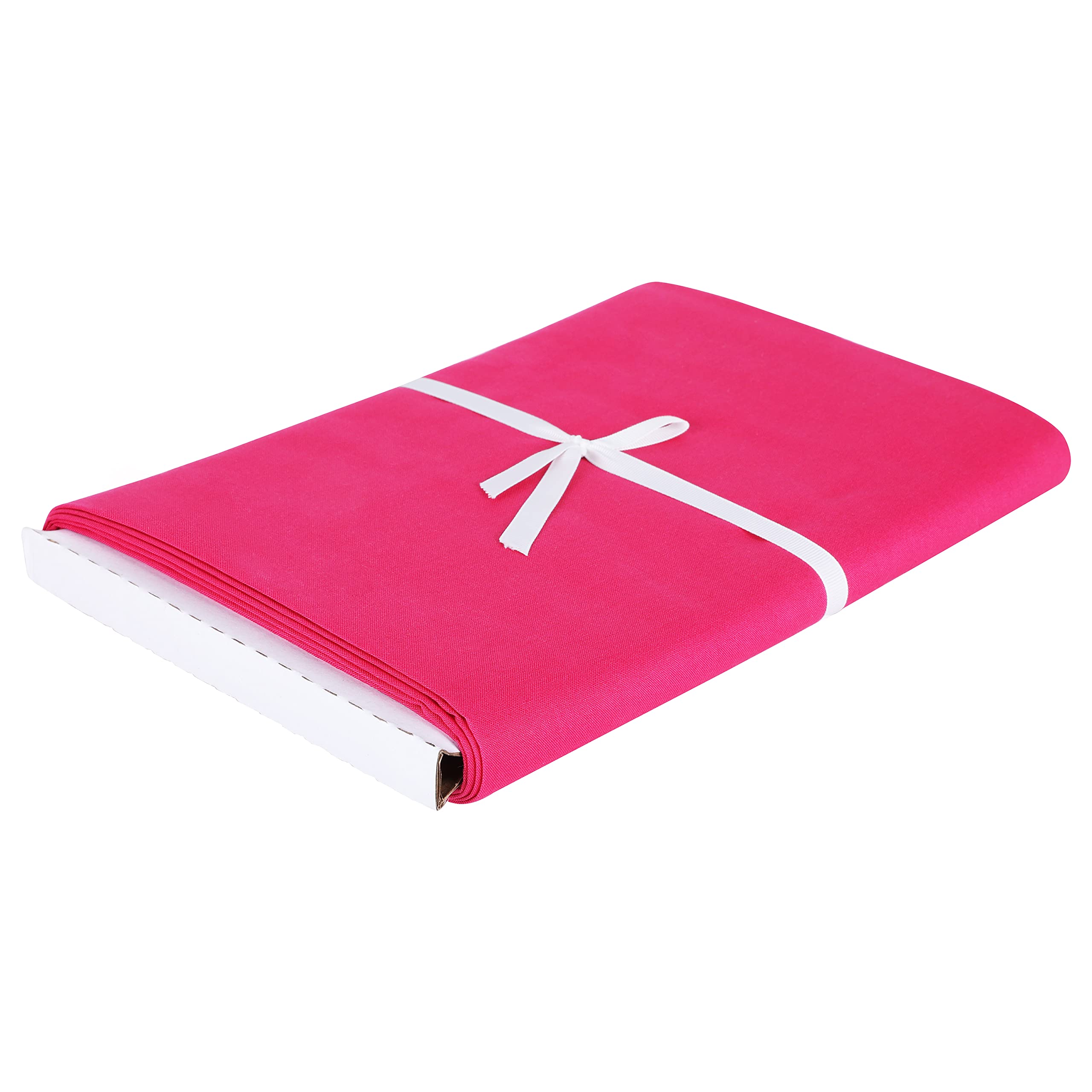 Craftido -19 Options- 100% Cotton Fabric by the Metre in Plain 44"x3yd (112x274cm) -Medium Weight 5.2oz- for Quilting, Sewing, Crafts, Quilt-Binding - Magenta - 3