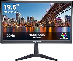 Monitor LED 19.5 Polegadas Full HD 75Hz - Tela de Computador com Resolução 1600x900,Proteção Contra Luz Azul,Design Compacto,Compatível com VGA e HDMI,Ideal para Trabalho, Entretenimento e Estudos