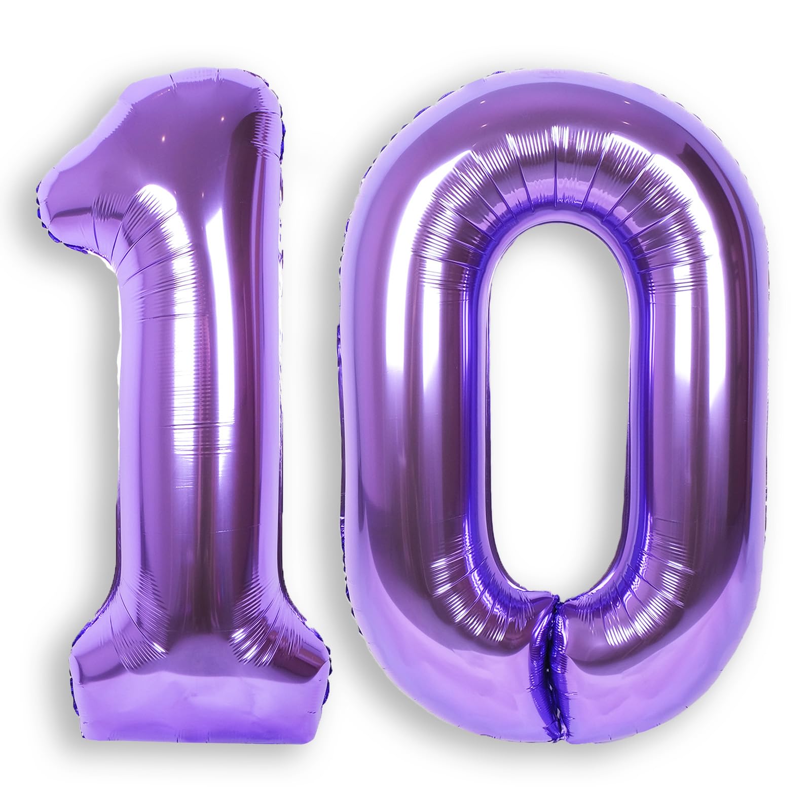 RainbowQ Party Purple Number 10 Balloon 40Inch Big 0-40 Foil Large Balloons