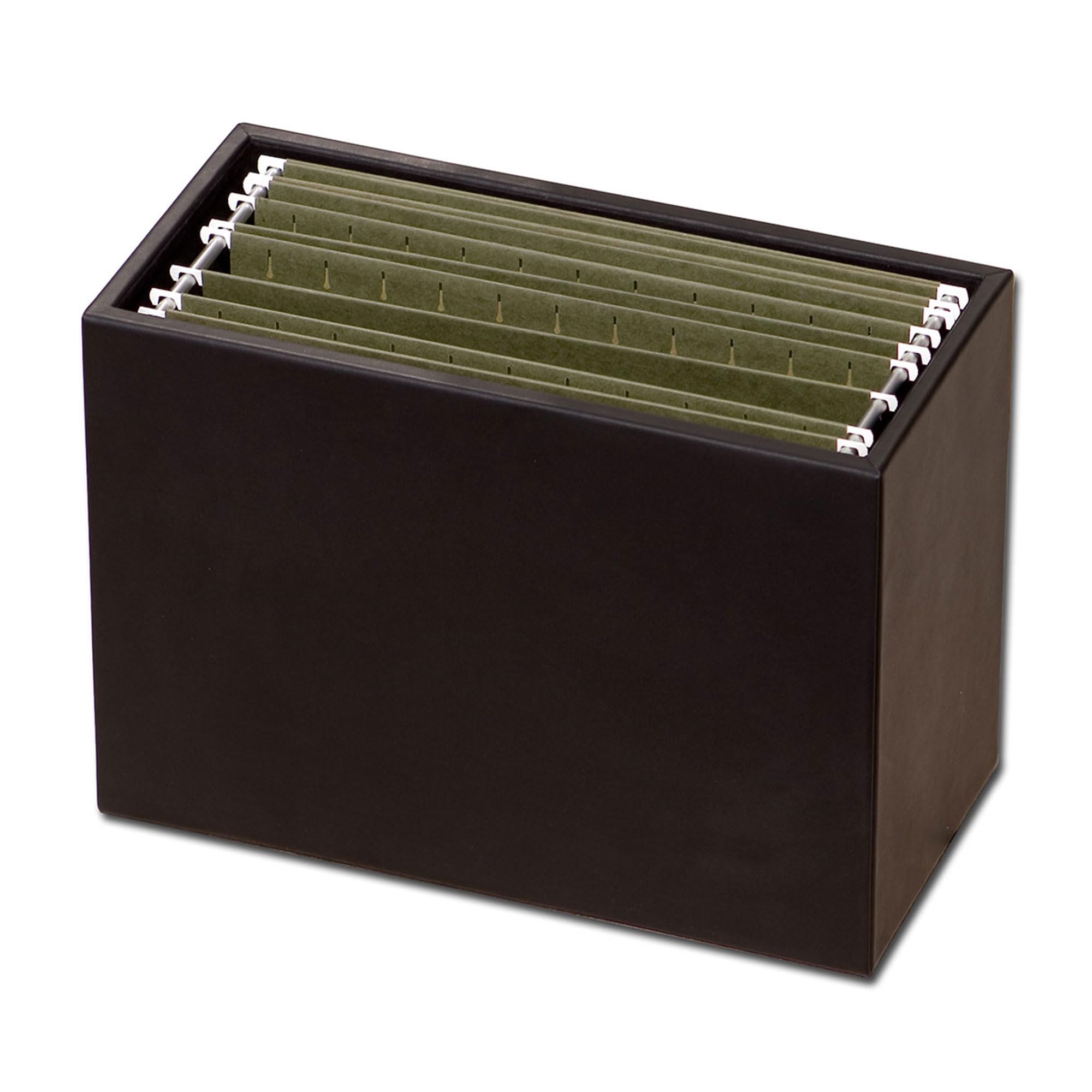 Dacasso Classic Hanging File Folder Box, Nero
