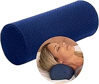 Carex Memory Foam Cervical Neck Pillow Roll - Contoured Support for Neck, Shoulders, Back Pain Relief & Better Sleep