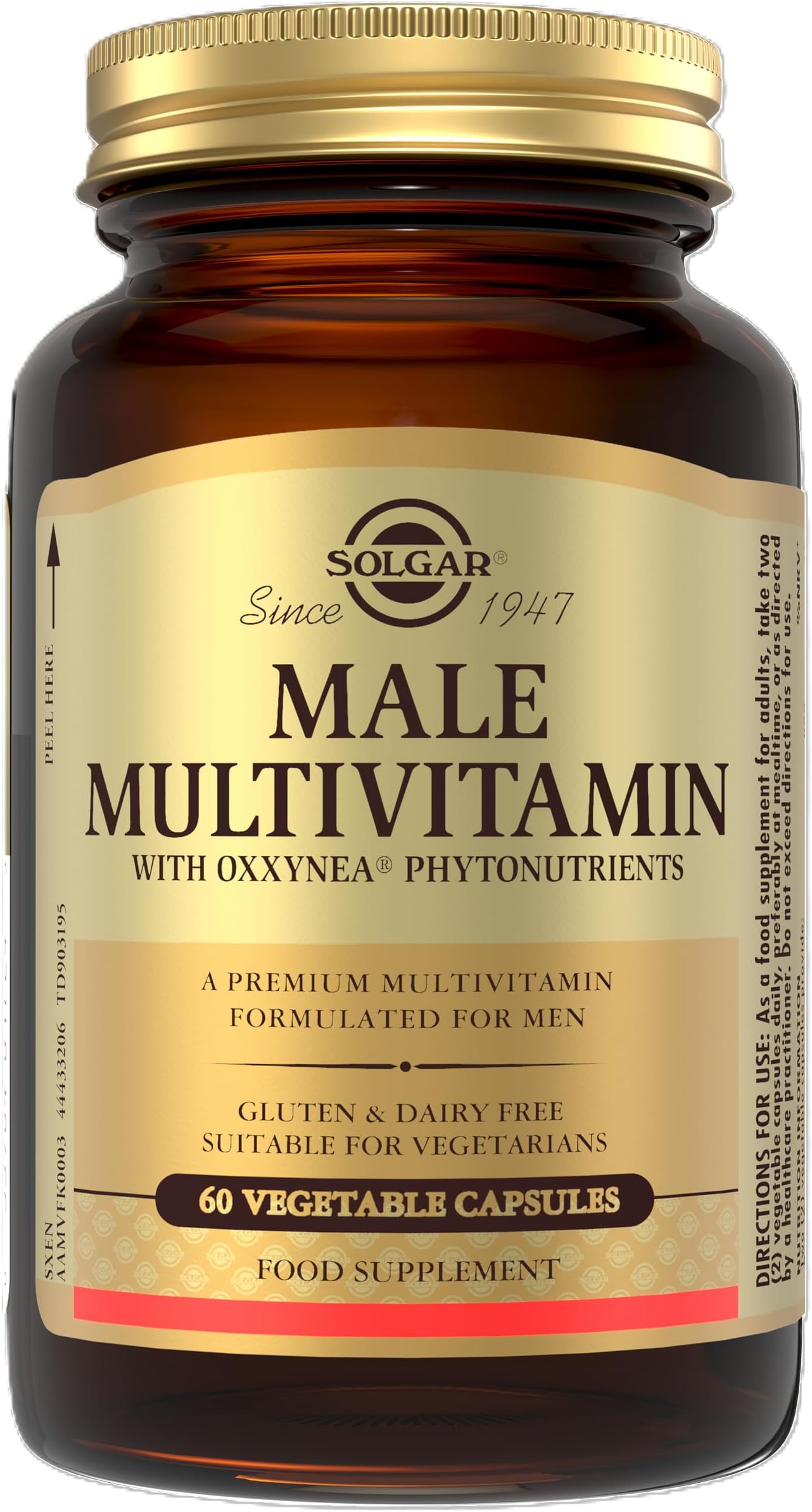 Solgar Male Multiple Tablets - Pack of 60 - Supports Metabolism and Reduces Fatigue - Immunity, Health and Bone Heart - Vegan