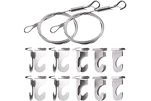 Glarks 2-Inch Self-Locking Ceiling Hooks: Optimal for Hassle-Free Hanging Solutions