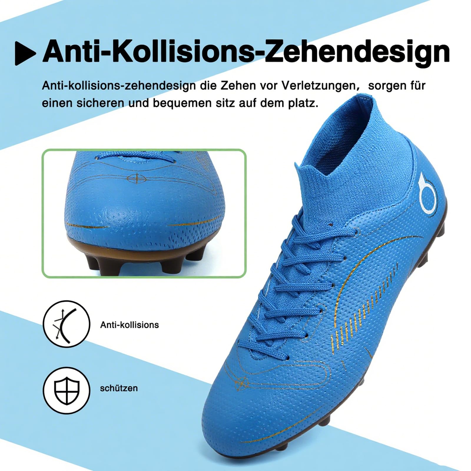 Fußballschuhe Herren Madame Großer Junge Football Shoes - 4