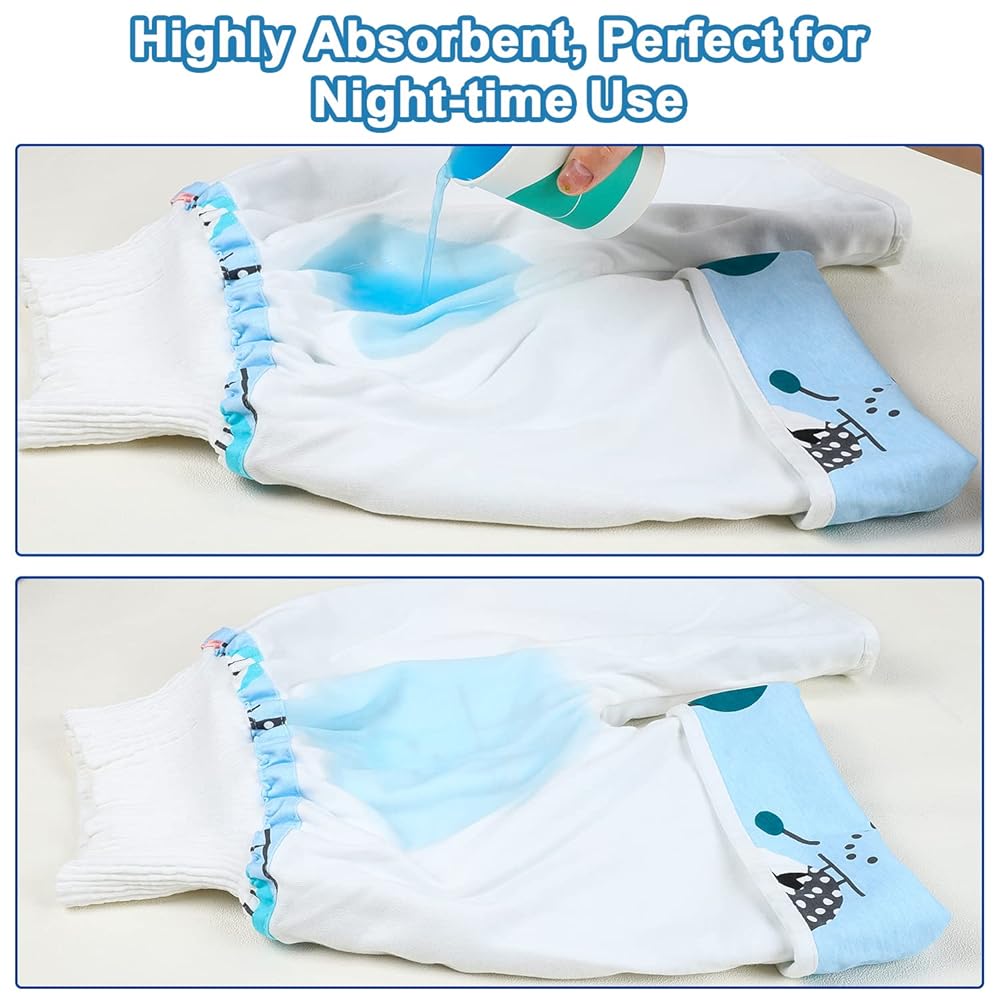 MooMoo Baby Waterproof Potty Training Underwear 6 Packs Absorbent