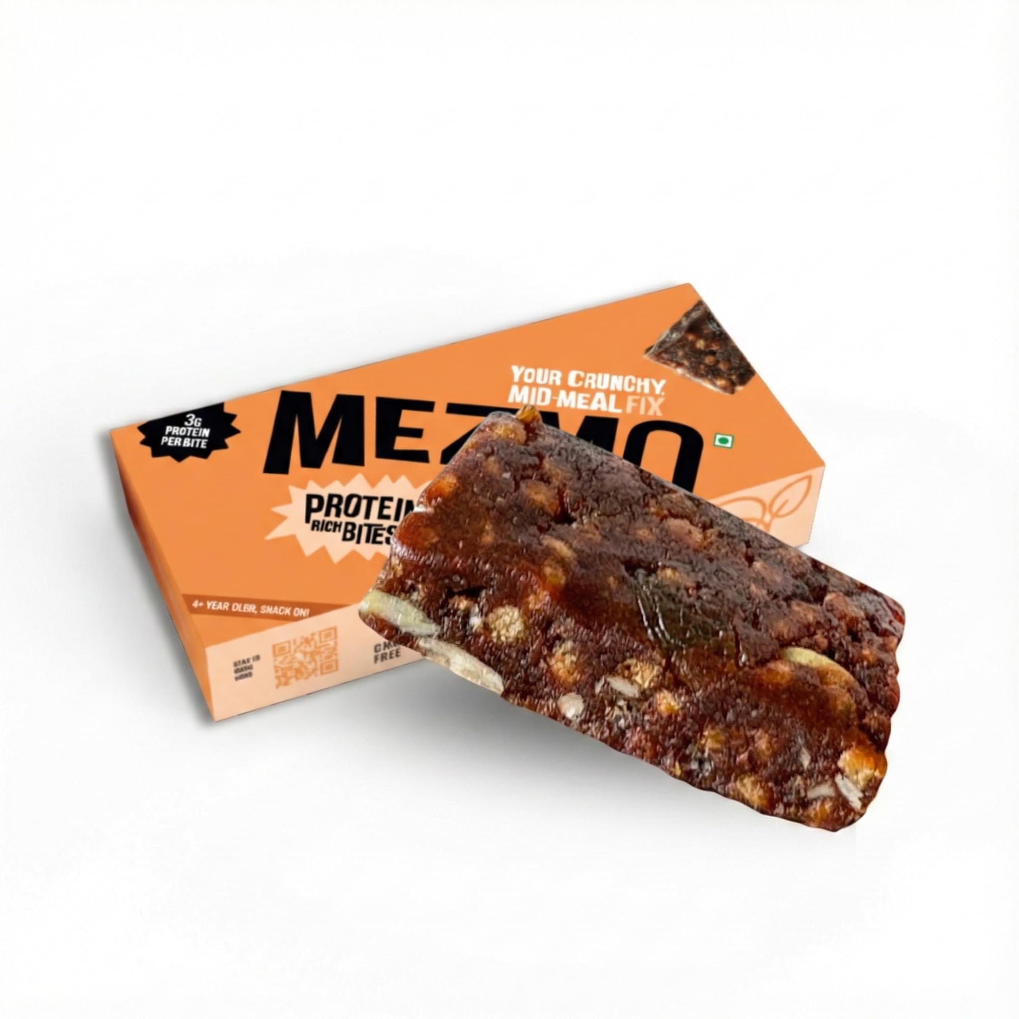Mezmo Protein Rich Bite Plant based | No Preservative | No Added Sugar | Gut Friendly | No Isolate (Pack of 12)