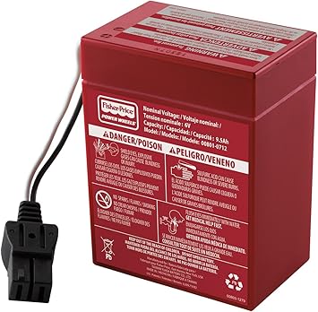 Power Wheels 6-Volt Rechargeable Replacement Battery