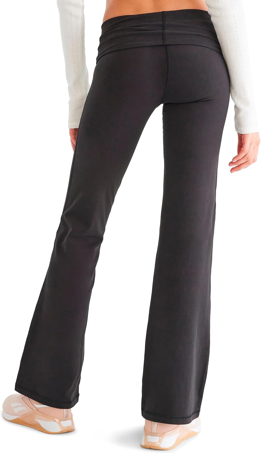 AEROPOSTALE Women's Fold Over Flare Leggings