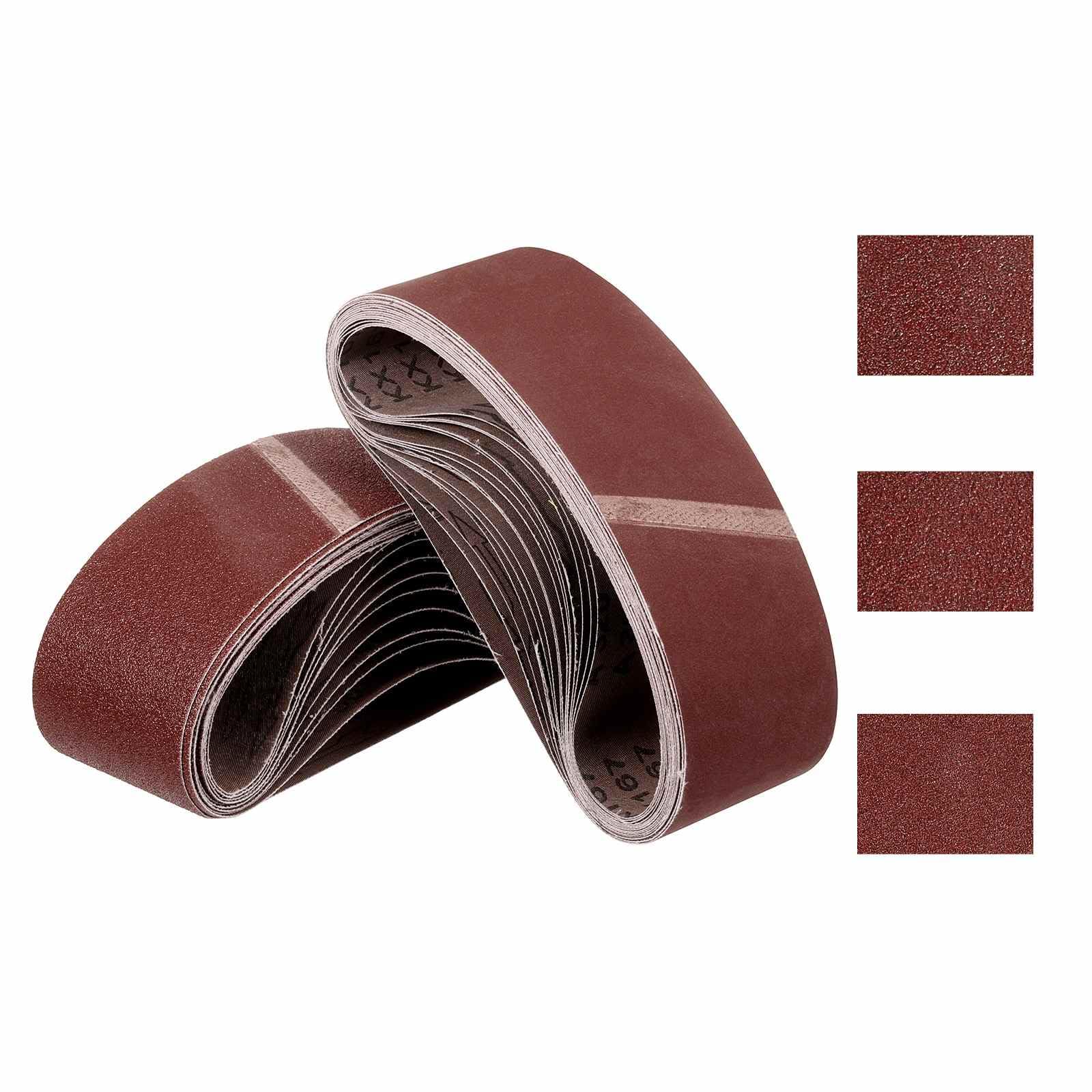 Kozelo 30 Pcs Sanding Belts 100mm x 610mm 60/100/400 Grit Aluminum Oxide Abrasive Sandpaper for Belt Sander Metal Grinding Wood Working Weld Rust Removal โ image 1