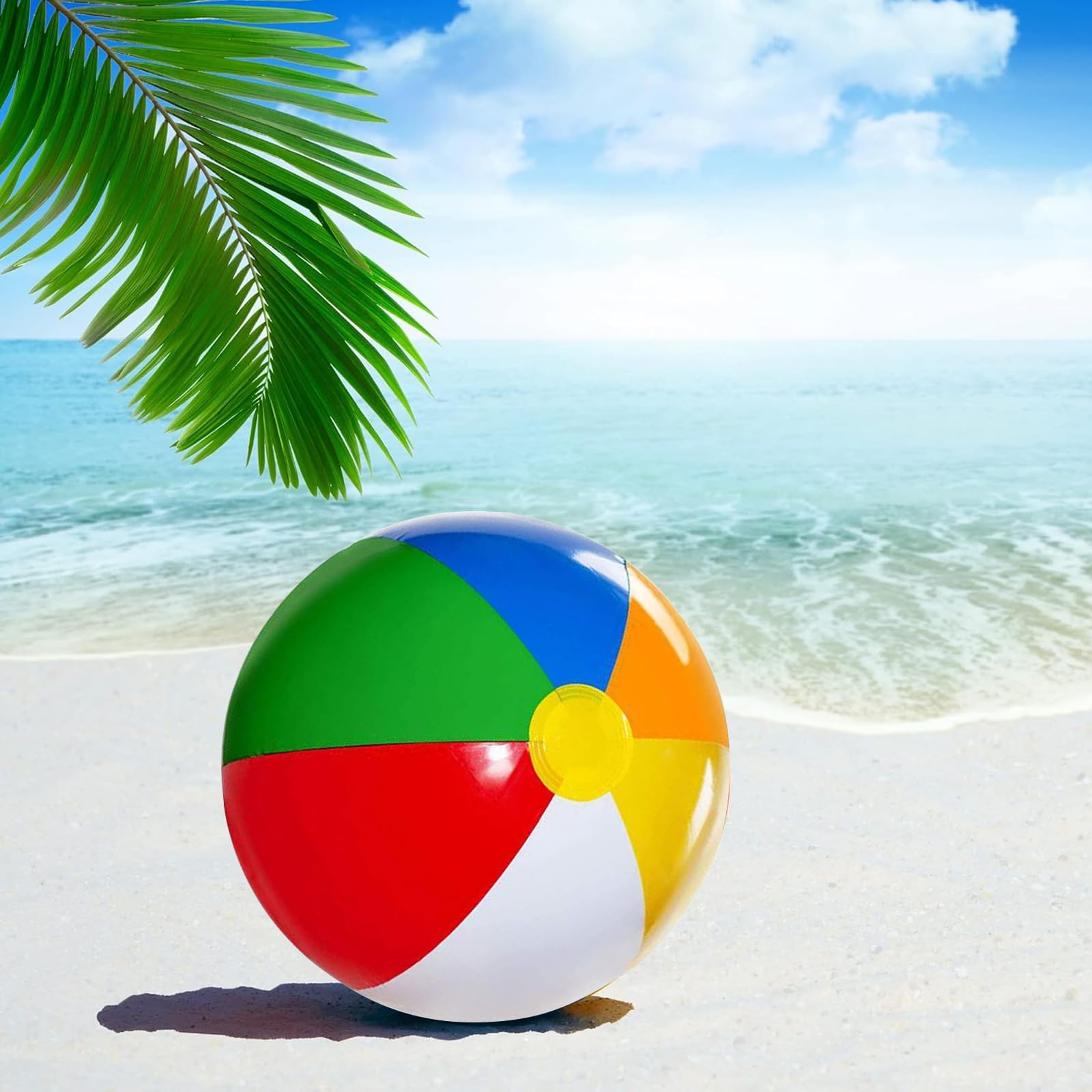 6 Pezzi Palloni da Spiaggia Gonfiabili Pallone Giocattoli Palla Piscina Palla Mare Palloni Acqua Pallone da Piscina per Feste in Piscina, Feste
