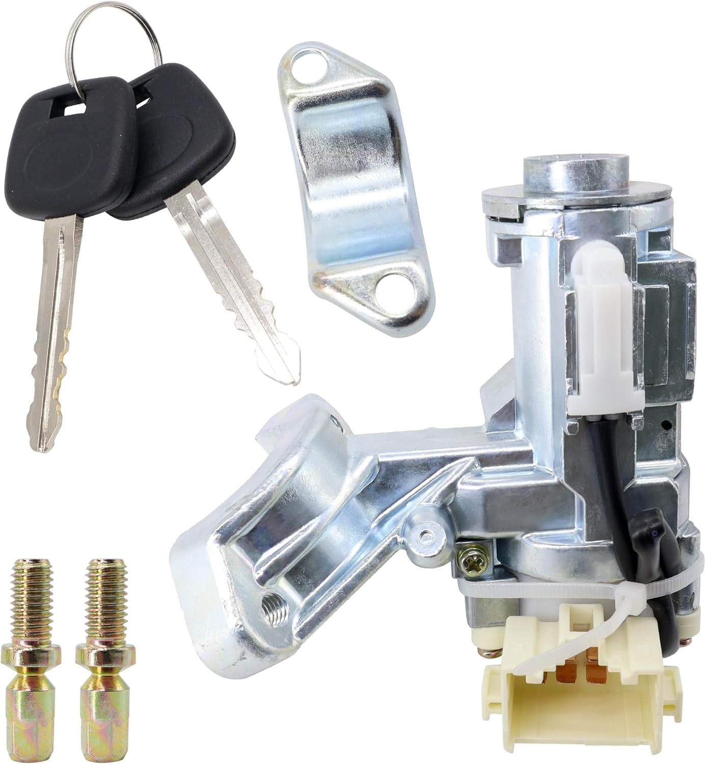 HiSport Ignition Lock Cylinder Switch W/Key 45020-06-4 45020064 Compatible with Toyota Camry 2002 2003 2004 2005 2006 No Chip