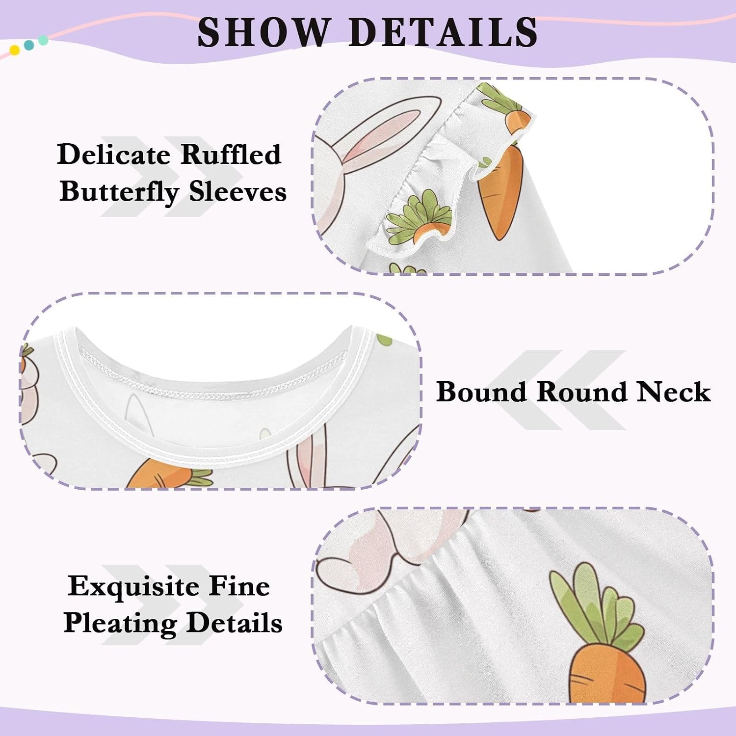 visesunny Toddler Clothes for Girls Cute Orange Carrot Rabbit Long Sleeve Fall Shirts Cotton Top with Ruffle Collar