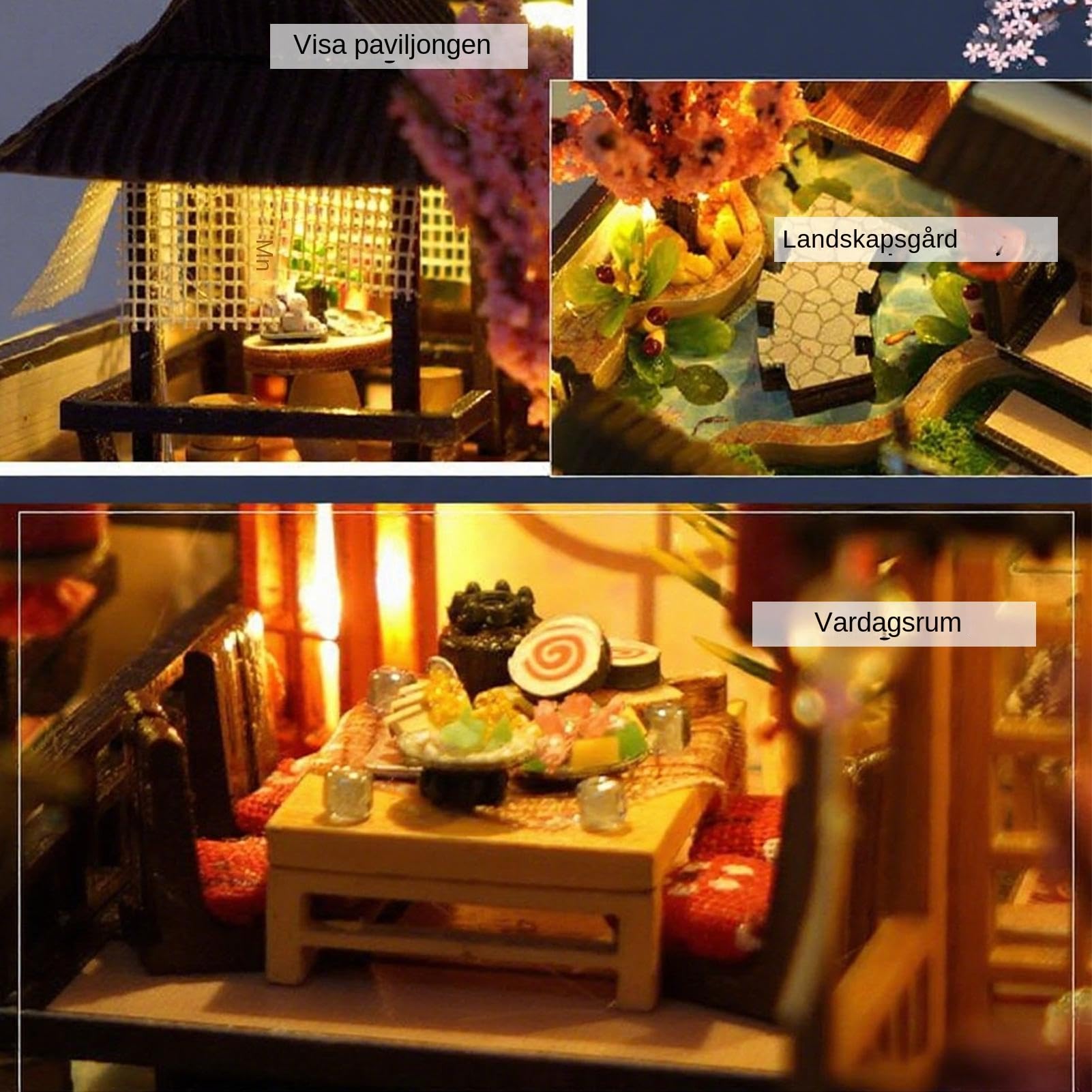 Puzzle 3D In Legno Artigianato 3D Realistico In Miniatura Con LED