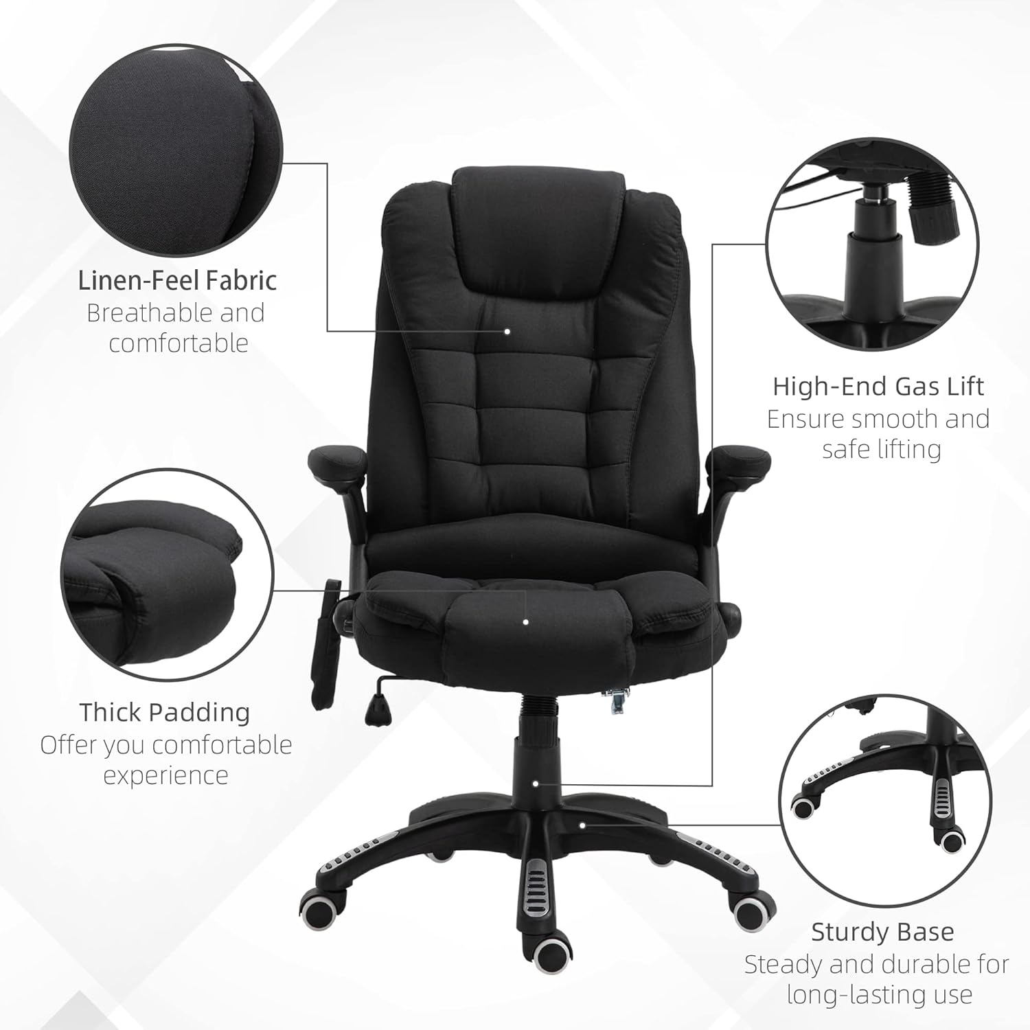 Vinsetto Office Chair Material and Components