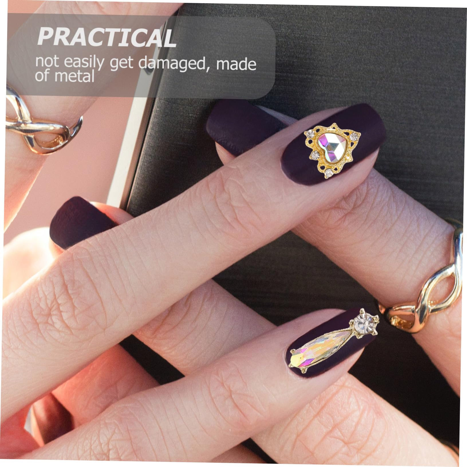 VALICLUD 3 Set Unghie Decorazioni per Nail Art per Manicure e Te per Speciali e Regali Unici
