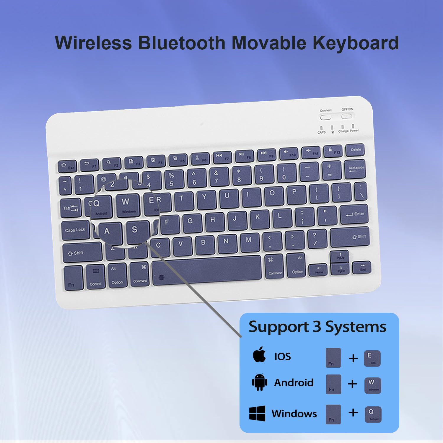 Étui Clavier Magnétique Rotatif 360° Pour Honor Pad X9a / X9 Pro 11,5" (2025) - Clavier AZERTY Détachable - Porte-crayon - Gris