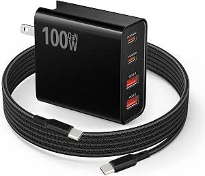 PD 100W USB C Fast Charger for DJI Mini 4K, Air 2S, Avata 2 Drones and Accessories