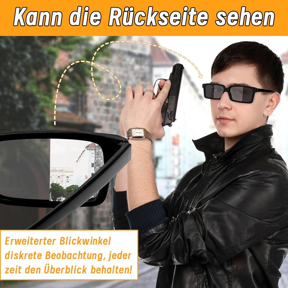 Agentenbrille Detektiv Set - Mit Schnurrbärten Für Mottoparty