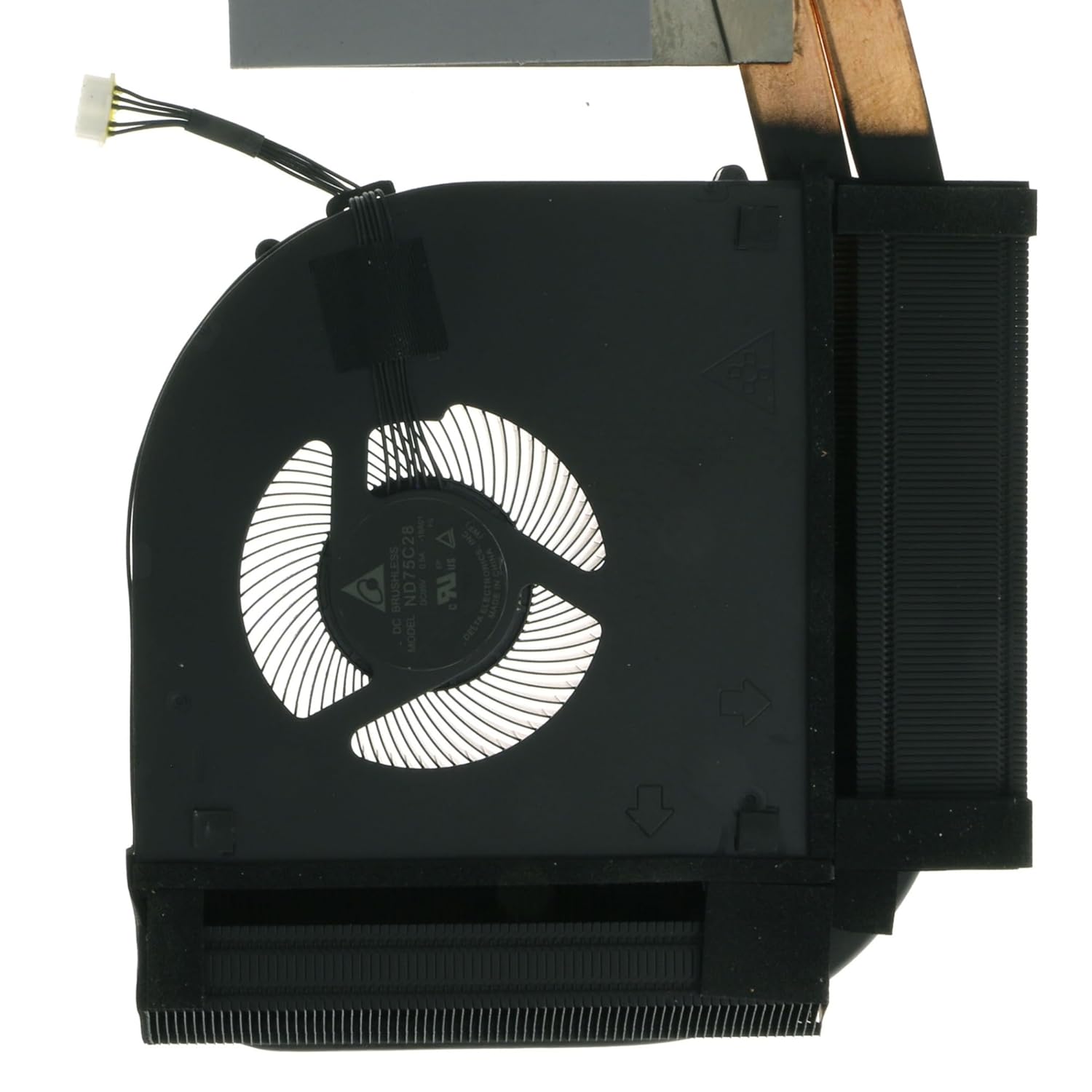 Replacement CPU Cooling Fan with HEATSINK for Lenovo ThinkPad P72 (20MB/20MC) 01HY796 NP18P-Q3 AT170002DT0 ND75C28-18A01 ND65C-18A02 DC 5V 0.5A 6-PIN 5-WRIE