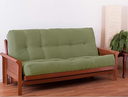 Miniatura 13 de Blazing Needles Colchón futón de sarga Renewal de 9 pulgadas, matrimonial, índigo Índigo,Aqua Blue,Negro,Borgoña,Chocolate,Verde bosque,Uva,Mojito