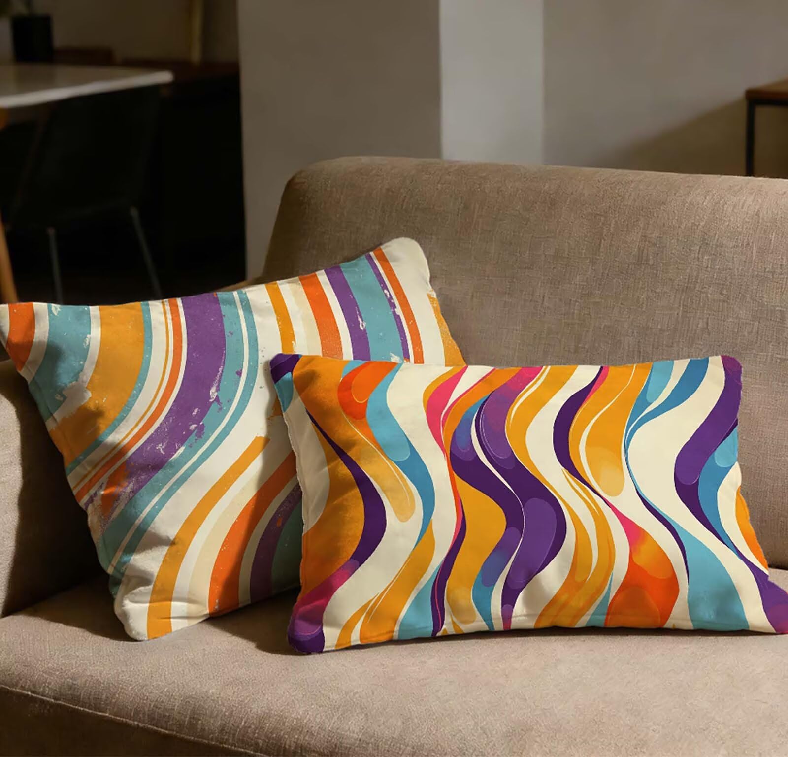 Taie oreiller 40x60 lot de 2 avec fermeture éclair invisible anti-poussière