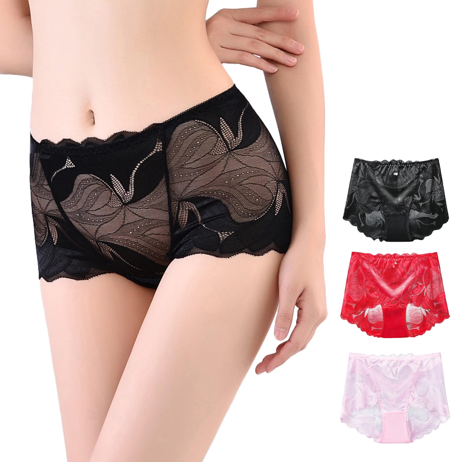 Culotte italienne en dentelle Orlivia shorty haut de gamme en coton - 8
