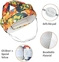 Vista 35 de Lindo casco de seguridad para bebé, protección para la cabeza del niño, ajustable, sombrero de parachoques para la cabeza, casco de parachoques