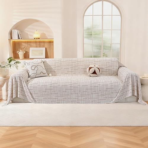 Funda de sofá bohemio para perros, 78x134 pulgadas, fundas de sofá para sofá de 3 cojines, fundas de sofá lavables para sofá seccional, fundas de
