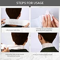 Vista 6 de Pro 5 rollos cuello tiras herramienta de corte de pelo para barbería suministros barbería accesorios cuello papel